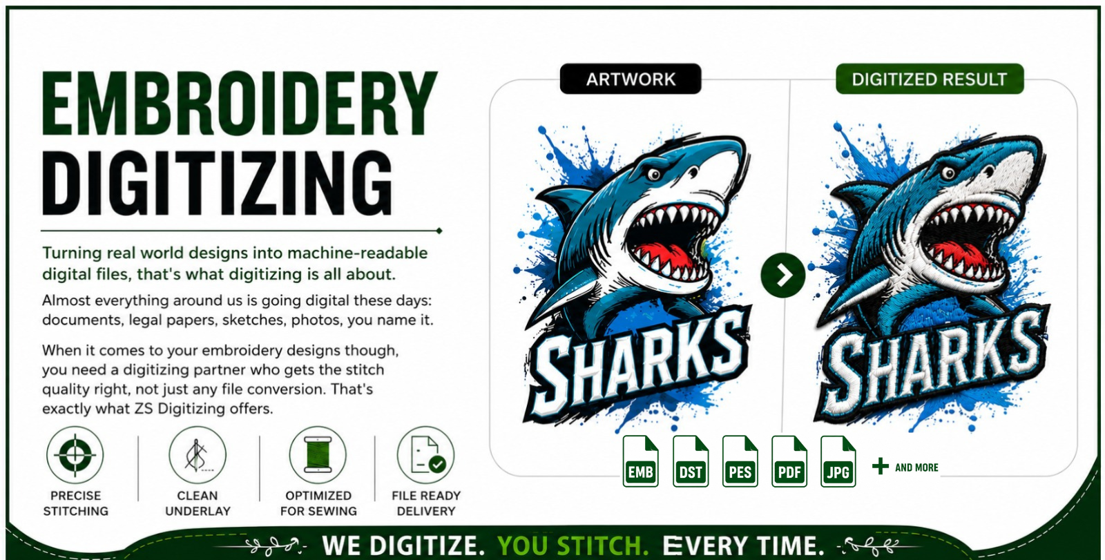 Embroidery Digitizing